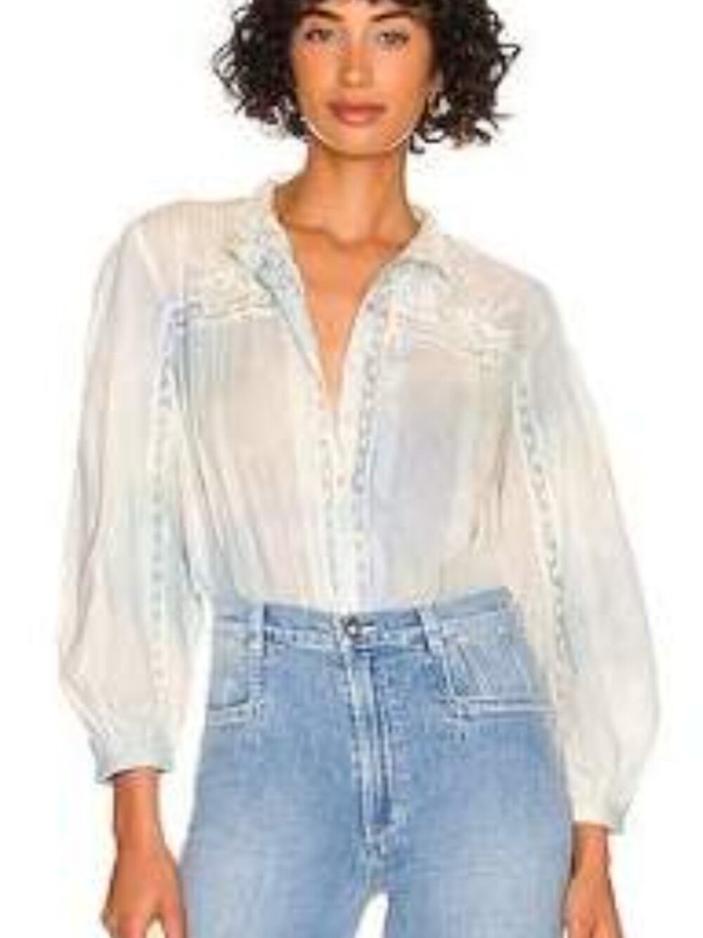 Loveshackfancy Ronda Top and matching skirt In Lily Pond Hand Dye Size Medium